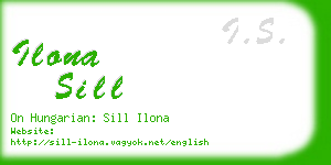 ilona sill business card